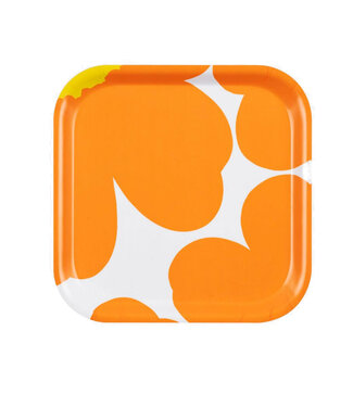 Marimekko Marimekko Unikko 60th Anniversary tray 20x20cm orange yellow