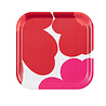 Marimekko Marimekko Unikko 60th Anniversary tray 20x20cm red Marimekko Marimekko Unikko 60th Anniversary tray 20x20cm red