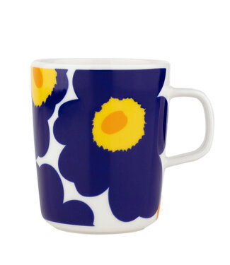 Marimekko Marimekko Unikko 60th Anniversary cup 2.5 dl dark blue yellow