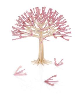 LOVI Lovi tree cherry tree pink blossom birch wood 3D DIY package LOVI Lovi tree cherry tree pink blossom birch wood 3D DIY package