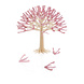 LOVI Lovi tree cherry tree pink blossom birch wood 3D DIY package LOVI Lovi tree cherry tree pink blossom birch wood 3D DIY package