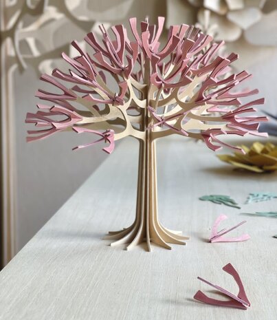 LOVI Lovi tree cherry tree pink blossom birch wood 3D DIY package LOVI Lovi tree cherry tree pink blossom birch wood 3D DIY package