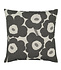 Marimekko Pieni Unikko kussenhoes 47x47cm charcoal zand Marimekko Pieni Unikko kussenhoes 47x47cm charcoal zand