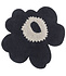Marimekko Unikko badmat 73x74cm bloemvormig charcoal Marimekko Unikko badmat 73x74cm bloemvormig charcoal