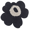 Marimekko Marimekko Unikko bath mat 73x74cm flower-shaped charcoal Marimekko Marimekko Unikko bath mat 73x74cm flower-shaped charcoal