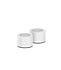 Uyuni Candlestick set of 2 matt white Uyuni Candlestick set of 2 matt white