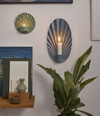 Dottir Nordic Design Dottir wand kandelaar Pipanella Wall Votive Scales Green Dottir Nordic Design Dottir wand kandelaar Pipanella Wall Votive Scales Green