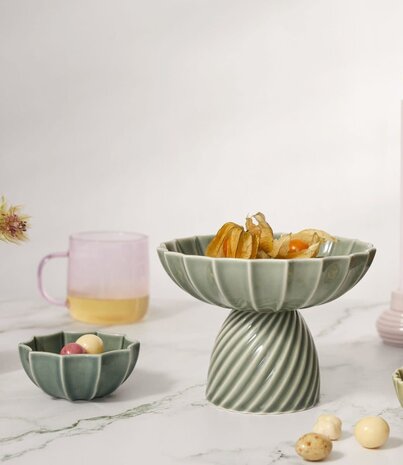 Dottir Nordic Design Dottir Samsurium bowl on Eucalyptus foot Dottir Nordic Design Dottir Samsurium bowl on Eucalyptus foot