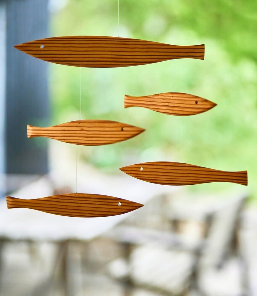 Flensted Mobiles Floating Fish 27x37cm mobile pine wood Flensted Mobiles Floating Fish 27x37cm mobile pine wood