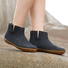 Glerups Glerups Boot with rubber honey sole (various sizes) Charcoal Slipper Glerups Glerups Boot with rubber honey sole (various sizes) Charcoal Slipper