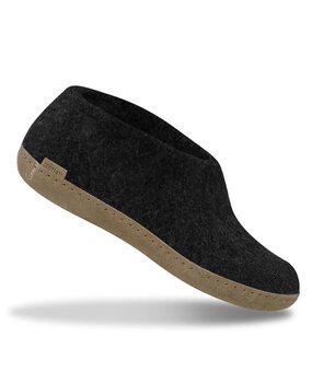 Glerups Glerups Shoe met leren zool (diverse maten) Charcoal Pantoffel