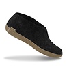 Glerups Glerups Shoe Pantoffel met leren zool (diverse maten) Charcoal Glerups Glerups Shoe Pantoffel met leren zool (diverse maten) Charcoal