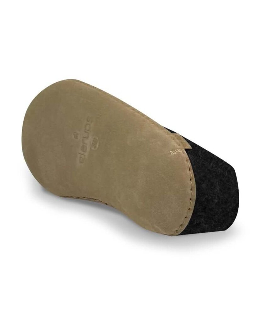 Glerups Glerups Shoe Pantoffel met leren zool (diverse maten) Charcoal Glerups Glerups Shoe Pantoffel met leren zool (diverse maten) Charcoal