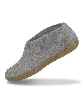Glerups Glerups Shoe met leren zool (diverse maten) Grijs Pantoffel