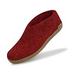 Glerups Glerups Shoe with leather sole (various sizes) Red Slipper Glerups Glerups Shoe with leather sole (various sizes) Red Slipper