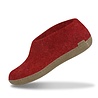 Glerups Glerups Shoe with leather sole (various sizes) Red Slipper Glerups Glerups Shoe with leather sole (various sizes) Red Slipper