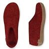 Glerups Glerups Shoe with leather sole (various sizes) Red Slipper Glerups Glerups Shoe with leather sole (various sizes) Red Slipper
