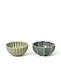 Dottir Samsurium set van 2 mini schaaltjes - wasabi en sparrengroen Dottir Samsurium set van 2 mini schaaltjes - wasabi en sparrengroen