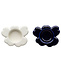 Marimekko Unikko tea light holder set of 2 white and dark blue Marimekko Unikko tea light holder set of 2 white and dark blue