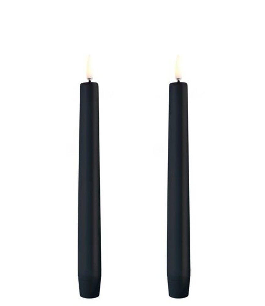 Uyuni Lighting Uyuni Lighting LED candle 2 stuks Ø2,3 x 20cm Black Uyuni Lighting Uyuni Lighting LED candle 2 stuks Ø2,3 x 20cm Black