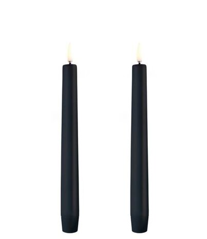 Uyuni Lighting Uyuni Lighting LED candle 2 stuks Ø2,3 x 20cm Black Uyuni Lighting Uyuni Lighting LED candle 2 stuks Ø2,3 x 20cm Black