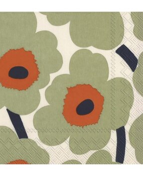 Marimekko Marimekko Unikko Paper Napkins 33x33cm light green