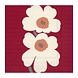 Marimekko Marimekko Unikko 60-jarig Jubileum editie Papieren Servetten 33x33cm rood Marimekko Marimekko Unikko 60-jarig Jubileum editie Papieren Servetten 33x33cm rood