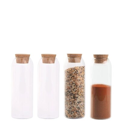 EKTA Living - by Wirth EKTA Living Glazen kruidenpotjes set v 4 Large - ontwerp by Wirth EKTA Living - by Wirth EKTA Living Glazen kruidenpotjes set v 4 Large - ontwerp by Wirth