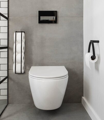 EKTA Living - by Wirth EKTA Living Toilet paper holder Black oak - design by Wirth EKTA Living - by Wirth EKTA Living Toilet paper holder Black oak - design by Wirth