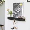 EKTA Living - by Wirth EKTA Living Magnetic shelf 40cm Black oak - design by Wirth EKTA Living - by Wirth EKTA Living Magnetic shelf 40cm Black oak - design by Wirth