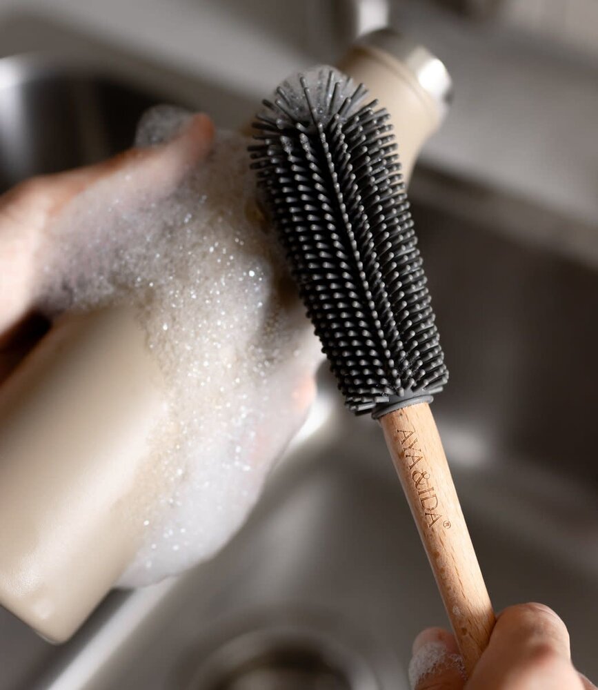 AYA & IDA AYA & IDA Silicone Brush with Detachable Head for Drinking Bottle