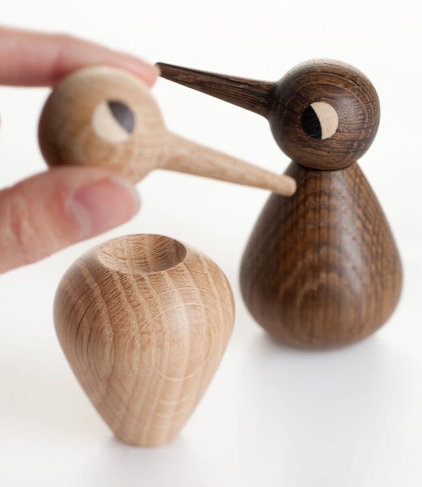 ARCHITECTMADE Architectmade Bird smoked oak Large H12cm ARCHITECTMADE Architectmade Bird smoked oak Large H12cm