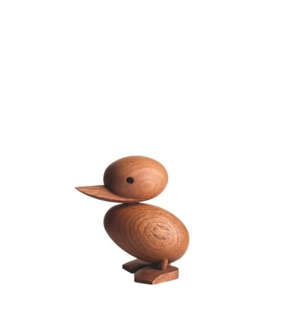 Architectmade Duckling H8.7cm Teak wood - blikfang