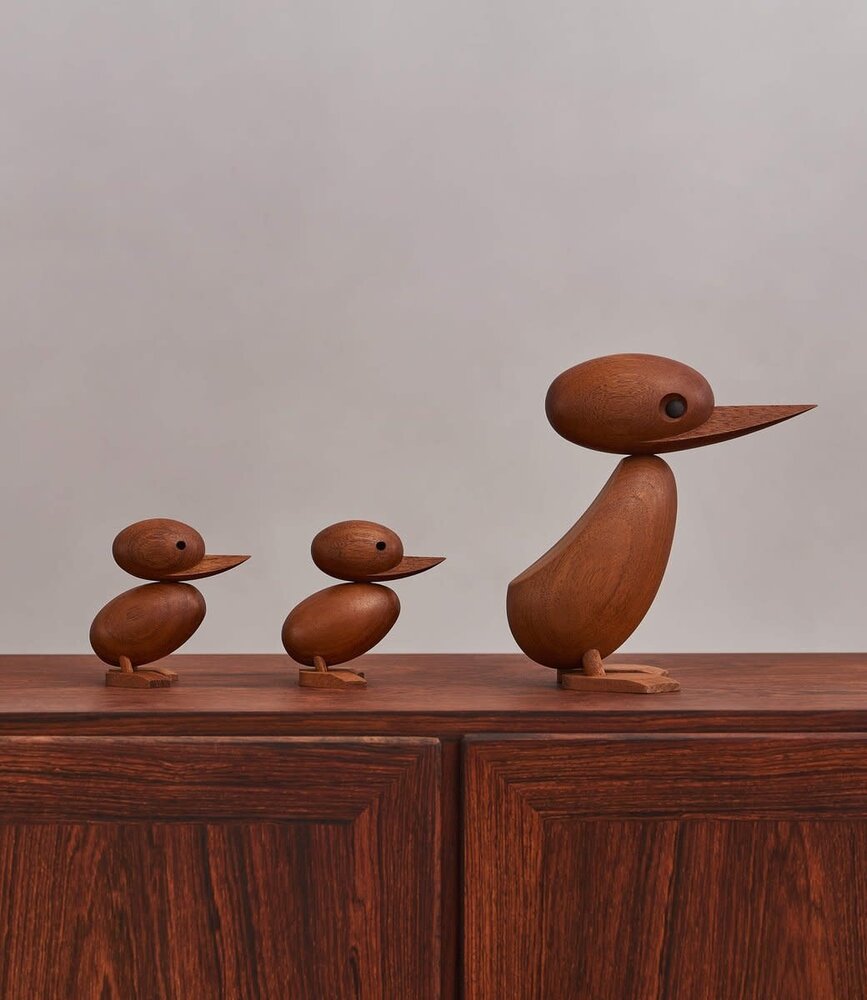 ARCHITECTMADE Architectmade Duckling H8.7cm Teak hout ARCHITECTMADE Architectmade Duckling H8.7cm Teak hout