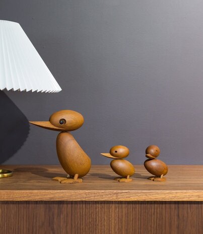 ARCHITECTMADE Architectmade Duckling H8.7cm Teak hout ARCHITECTMADE Architectmade Duckling H8.7cm Teak hout