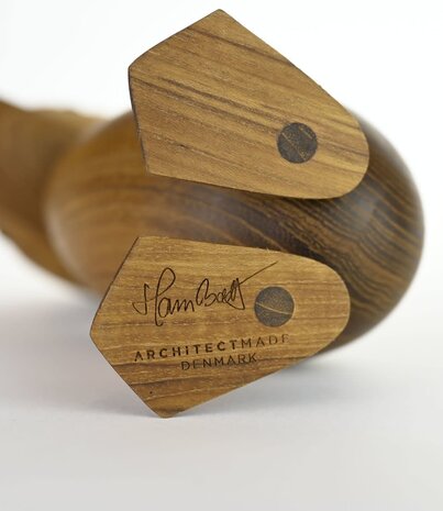 Architectmade Duckling H8.7cm Teak hout - blikfang