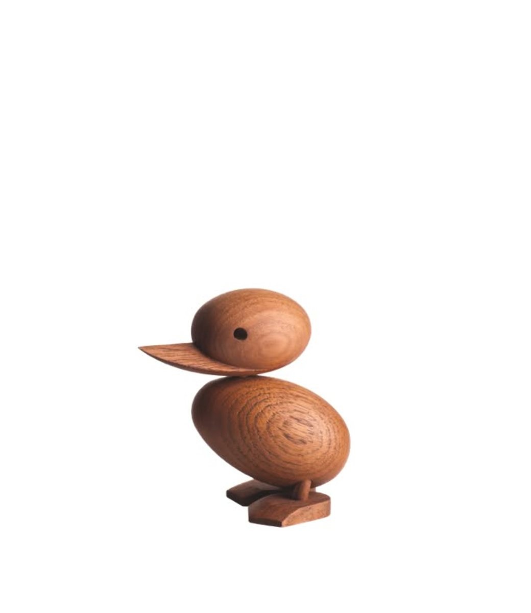 Architectmade Duckling H8.7cm Teak hout - blikfang