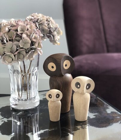 ARCHITECTMADE Architectmade Owl Mini oak H8.5cm ARCHITECTMADE Architectmade Owl Mini oak H8.5cm