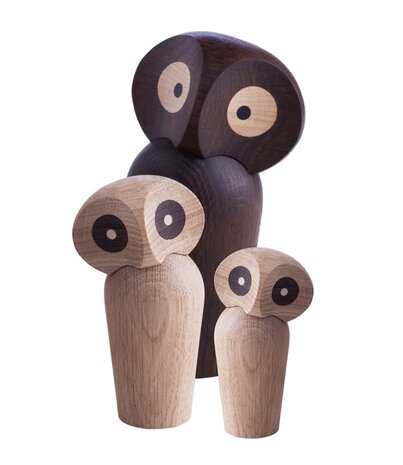 ARCHITECTMADE Architectmade Owl Small oak H12cm ARCHITECTMADE Architectmade Owl Small oak H12cm