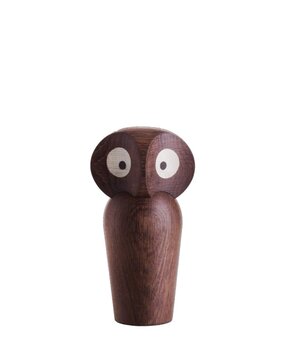 ARCHITECTMADE Architectmade Owl Small smoked oak H12cm ARCHITECTMADE Architectmade Owl Small smoked oak H12cm