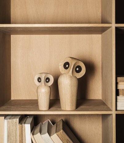ARCHITECTMADE Architectmade Owl Small oak H12cm ARCHITECTMADE Architectmade Owl Small oak H12cm