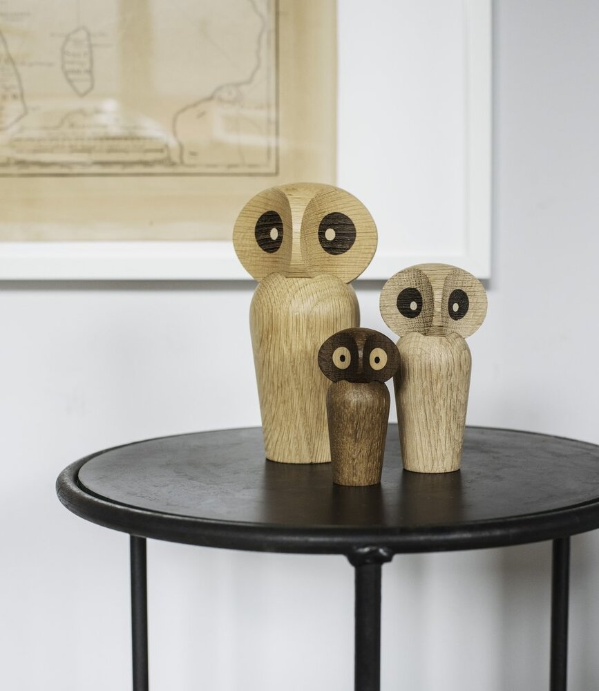ARCHITECTMADE Architectmade Owl Small oak H12cm ARCHITECTMADE Architectmade Owl Small oak H12cm