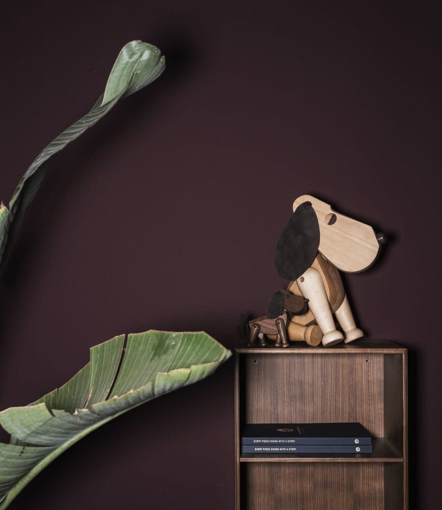 ARCHITECTMADE Architectmade Rufus H36cm Beech wood with leather ARCHITECTMADE Architectmade Rufus H36cm Beech wood with leather