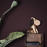 ARCHITECTMADE Architectmade Rufus H36cm Beech wood with leather ARCHITECTMADE Architectmade Rufus H36cm Beech wood with leather