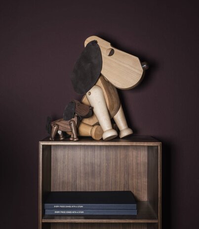 ARCHITECTMADE Architectmade Rufus H36cm Beech wood with leather ARCHITECTMADE Architectmade Rufus H36cm Beech wood with leather