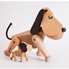ARCHITECTMADE Architectmade Rufus H36cm Beech wood with leather ARCHITECTMADE Architectmade Rufus H36cm Beech wood with leather