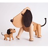 ARCHITECTMADE Architectmade Rufus H36cm Beech wood with leather ARCHITECTMADE Architectmade Rufus H36cm Beech wood with leather