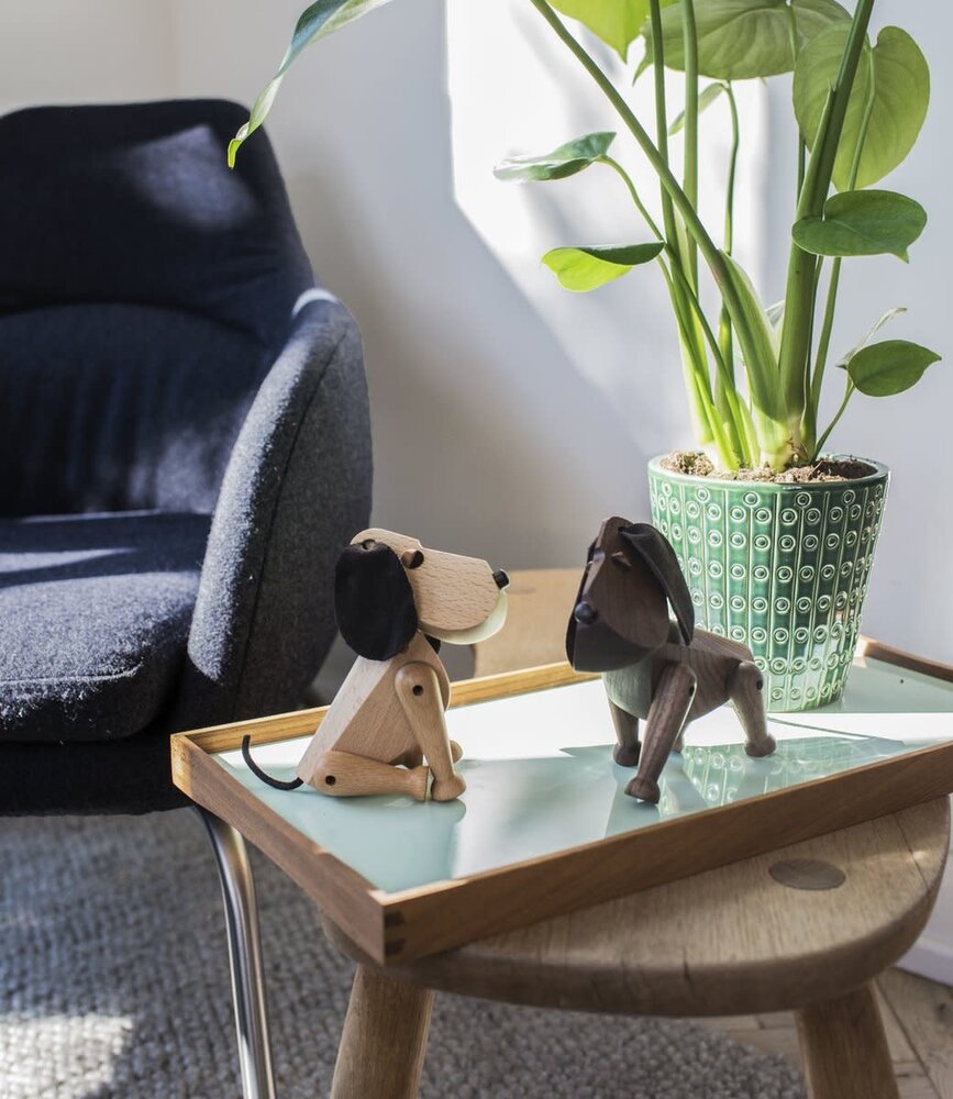 ARCHITECTMADE Architectmade Oscar H13cm Beech wood with leather ARCHITECTMADE Architectmade Oscar H13cm Beech wood with leather