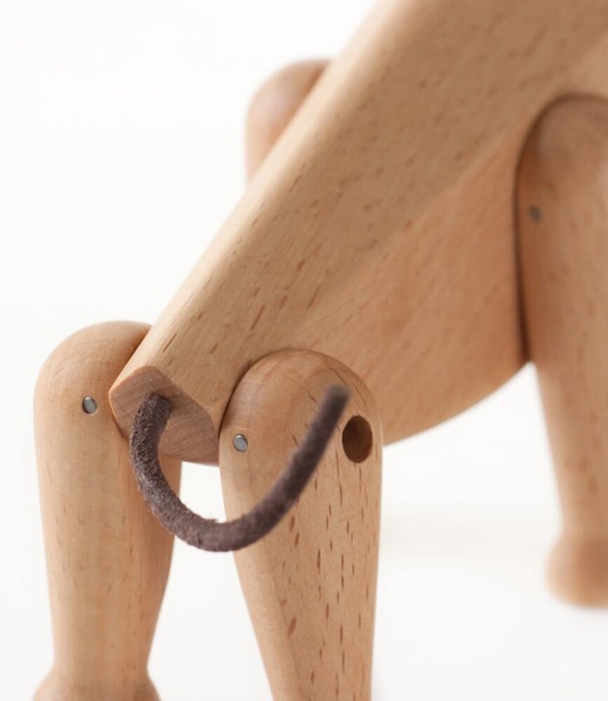 ARCHITECTMADE Architectmade Oscar H13cm Beuken hout met leer ARCHITECTMADE Architectmade Oscar H13cm Beuken hout met leer