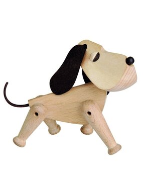 ARCHITECTMADE Architectmade Oscar H13cm Beuken hout met leer ARCHITECTMADE Architectmade Oscar H13cm Beuken hout met leer